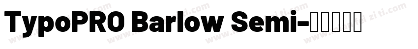 TypoPRO Barlow Semi字体转换